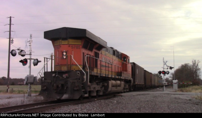 BNSF coal train DPU